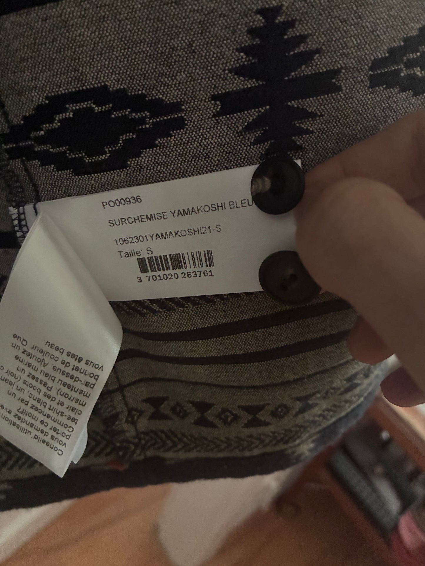 Surchemise Yamakoshi bleue