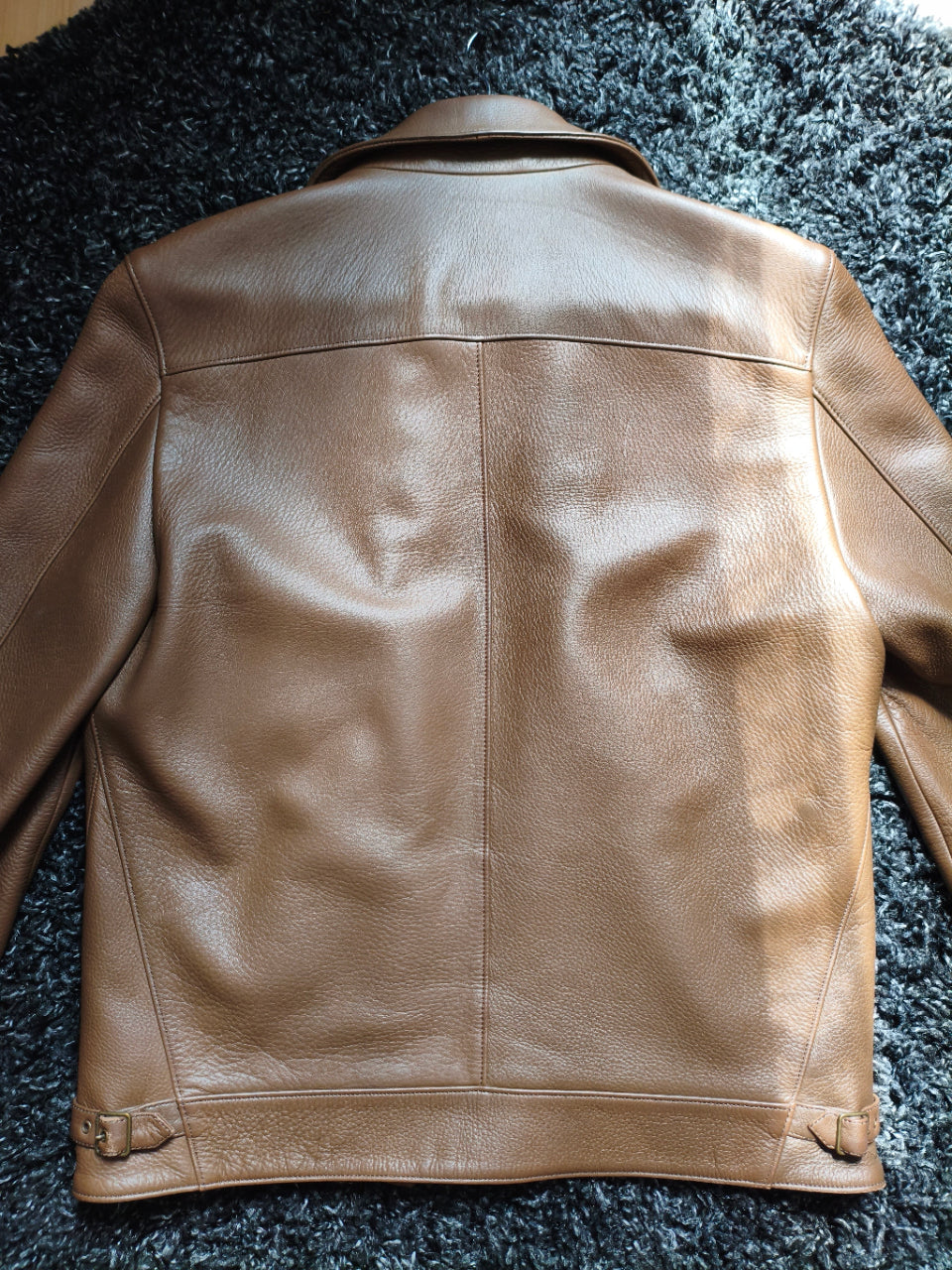 Blouson cuir de cerf