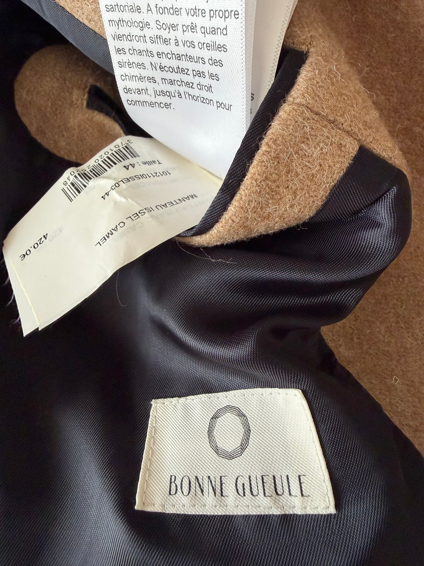 Manteau Issel camel