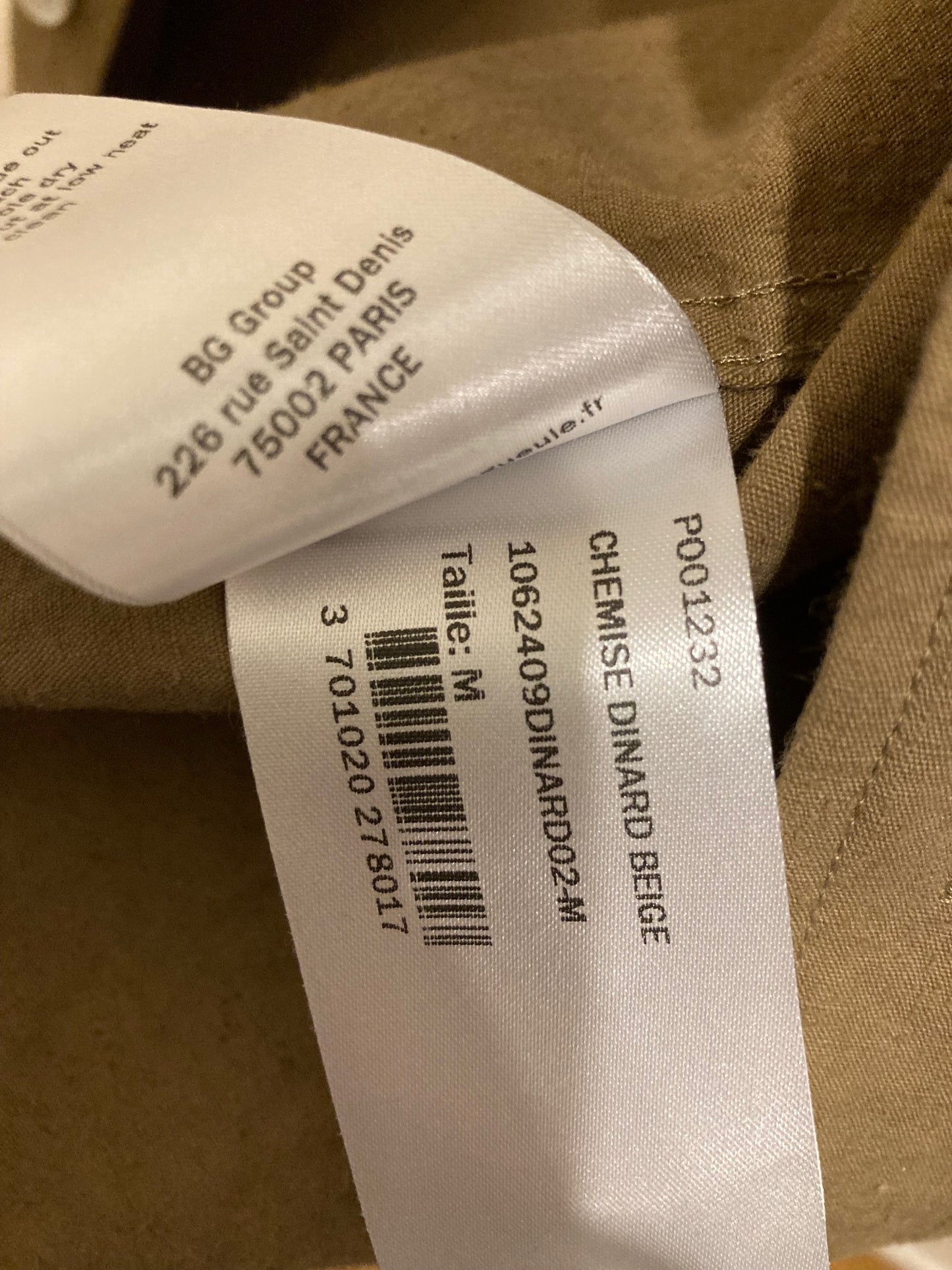 Chemise Dinard coyote