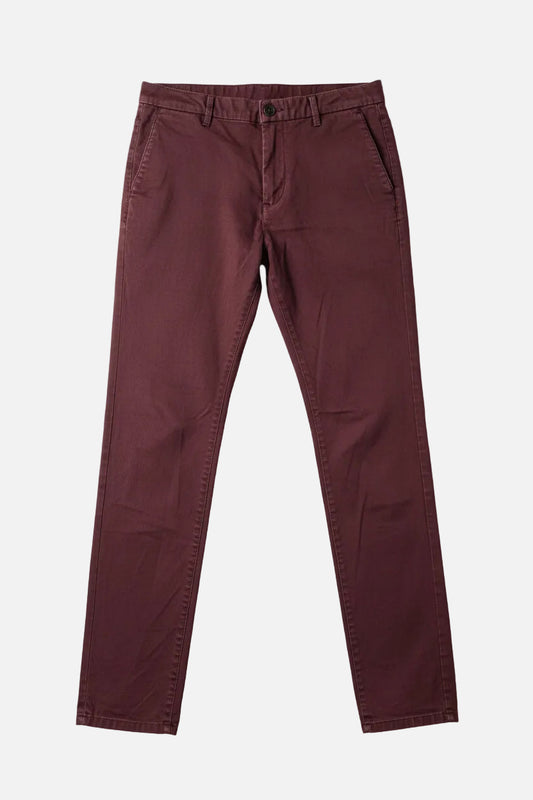 Chino couleur lie de vin