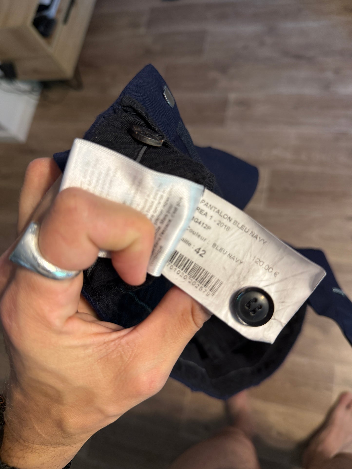 Pantalon Bleu Navy