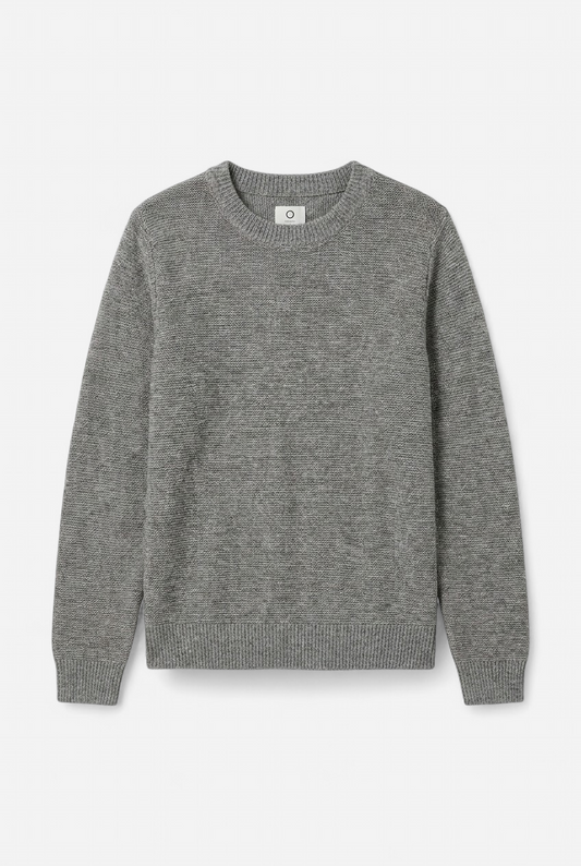 Pull laine gris épais