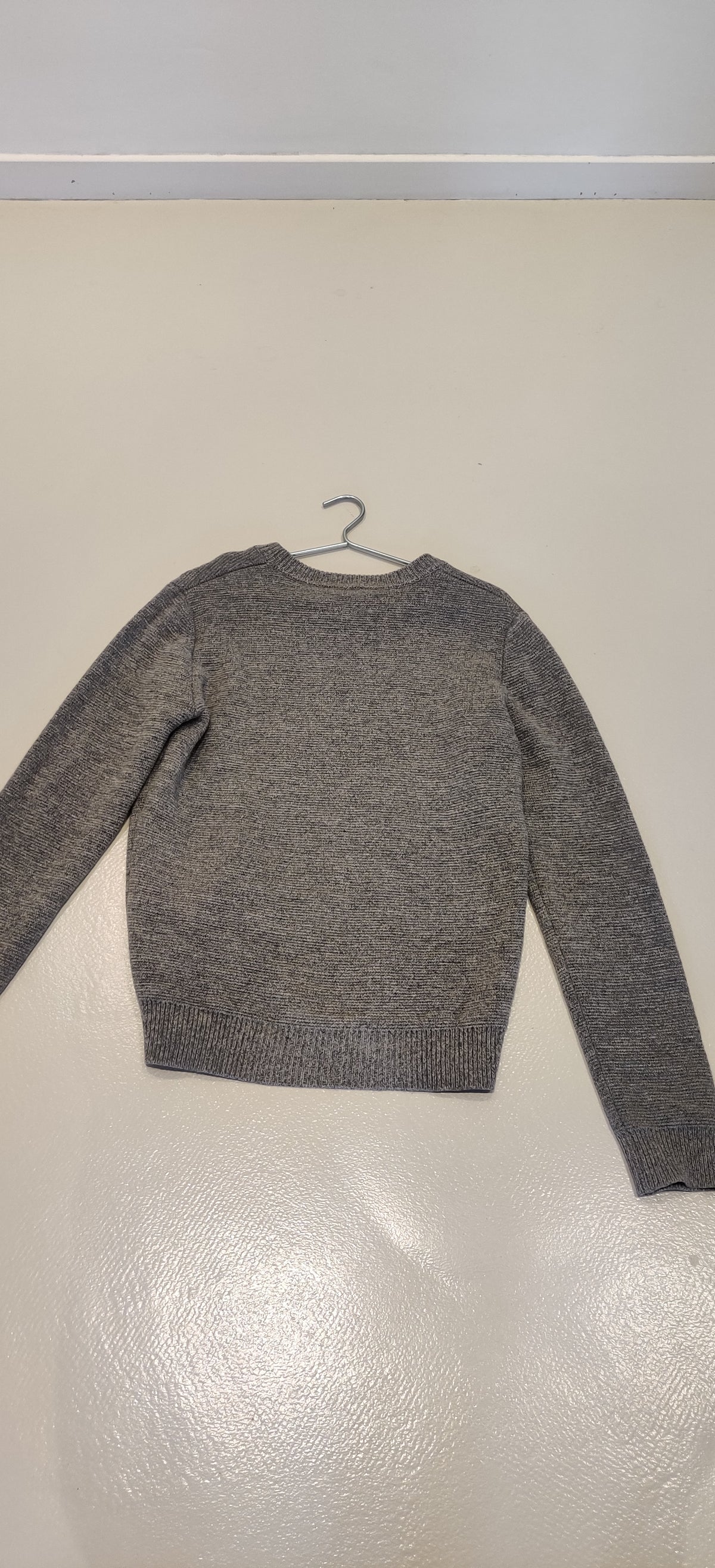 Pull laine gris épais
