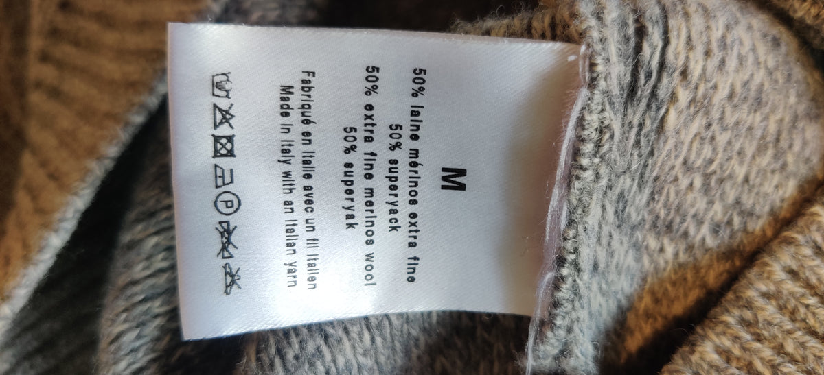 Pull laine gris épais