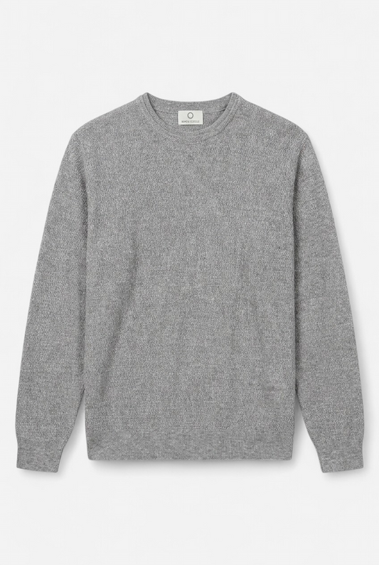 Pull gris d’été gaufré