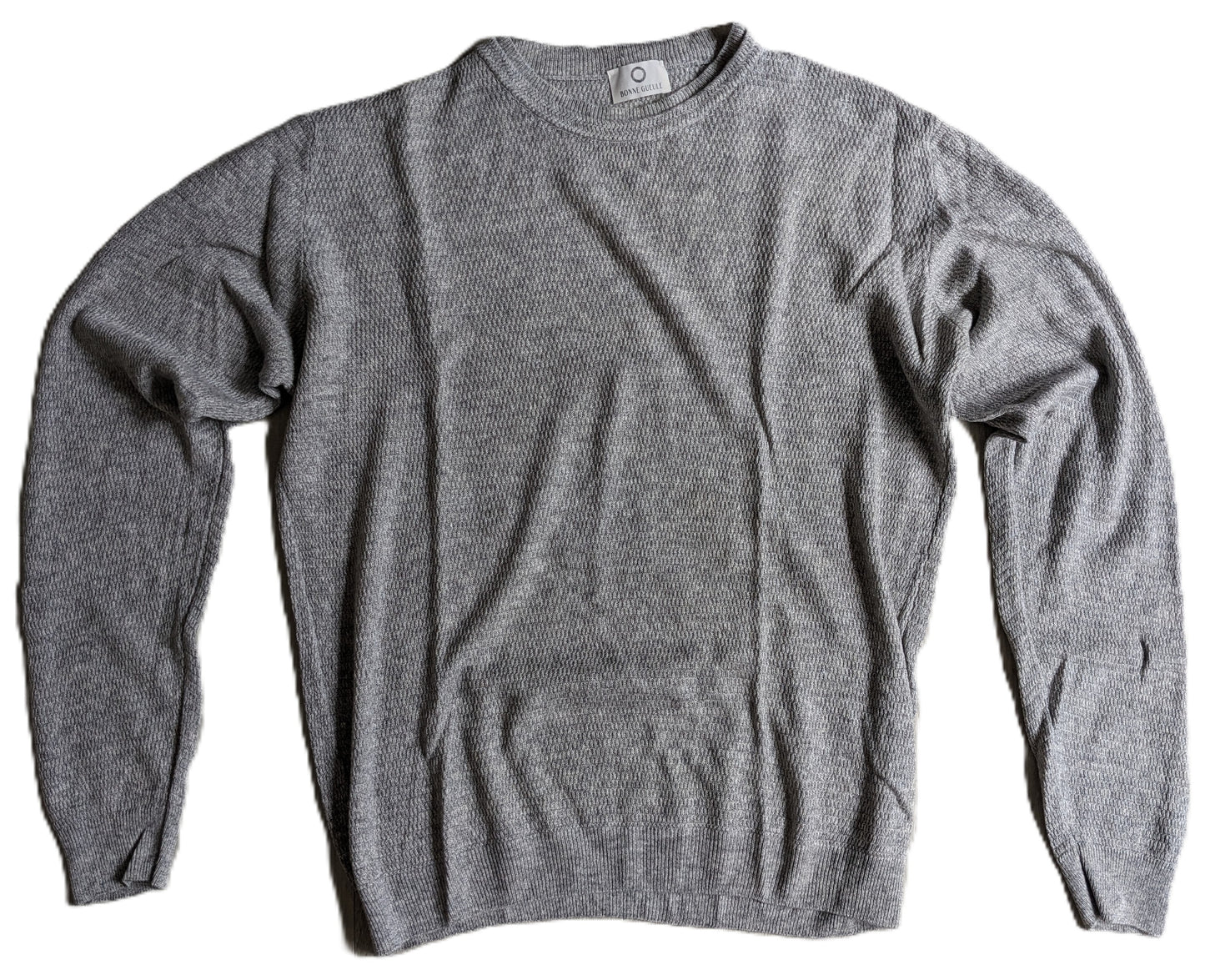 Pull gris d’été gaufré