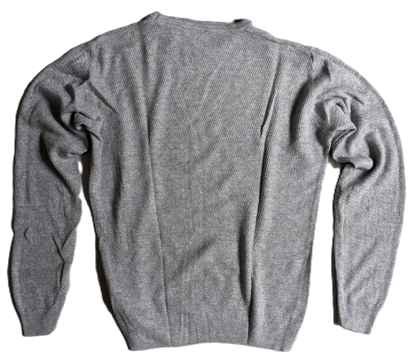 Pull gris d’été gaufré