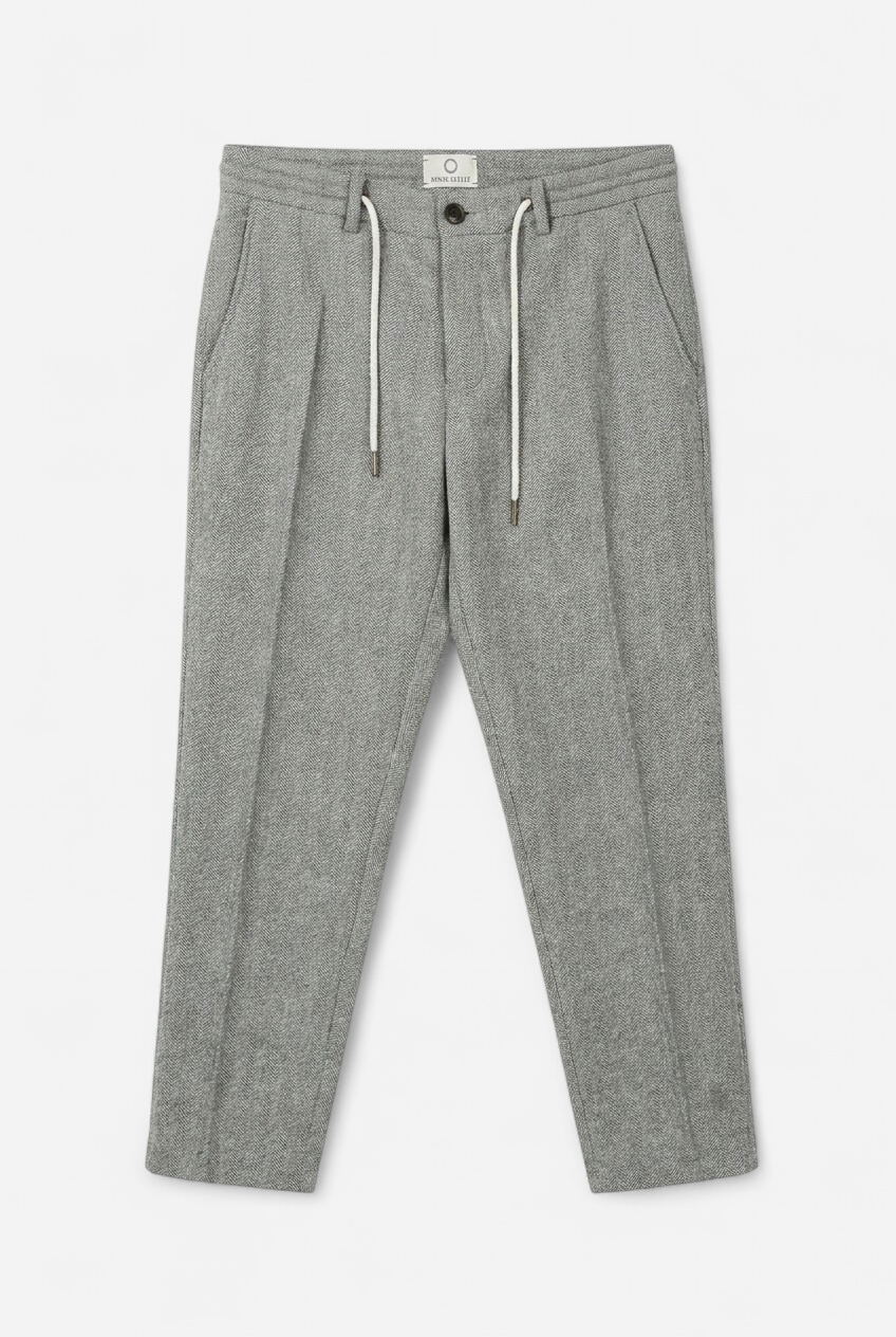 Jogpant gris chevrons laine Chelini 44