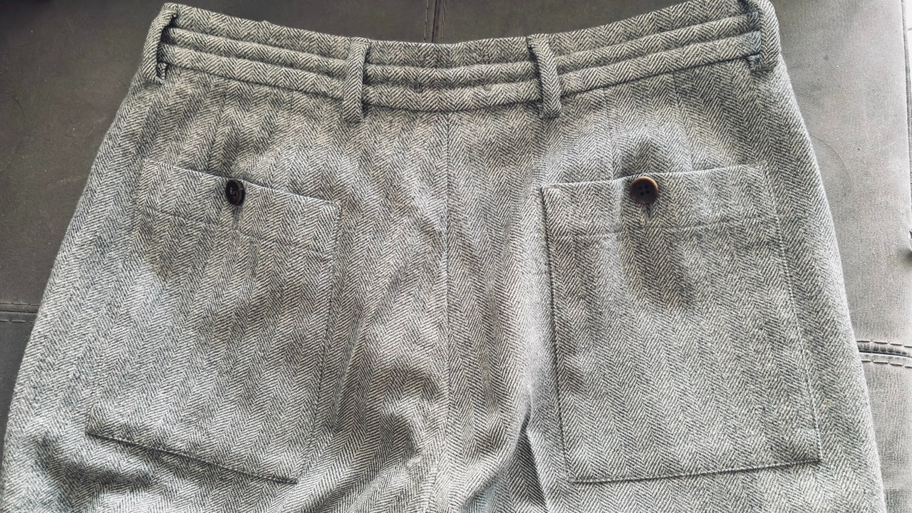 Jogpant gris chevrons laine Chelini 44
