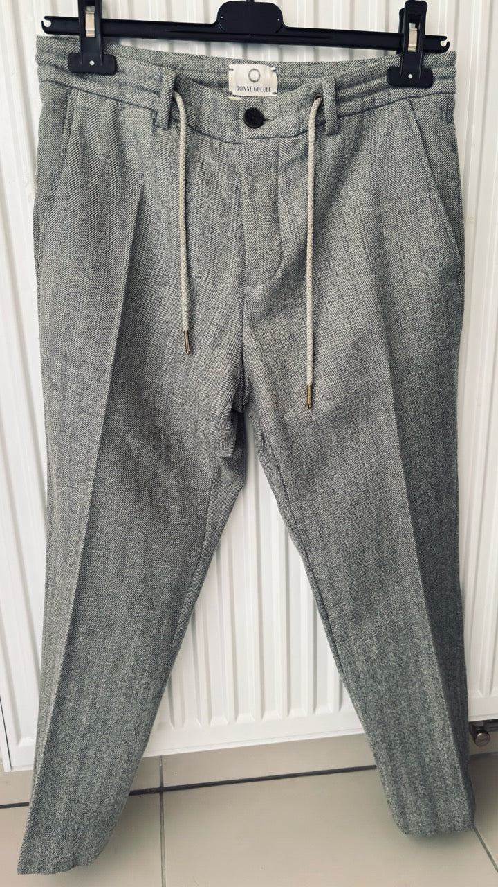 Jogpant gris chevrons laine Chelini 44