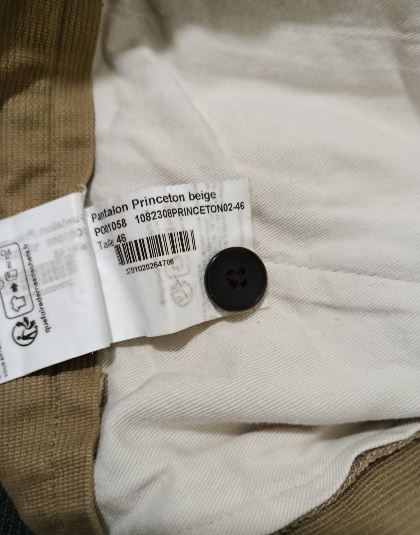 Pantalon princeton beige