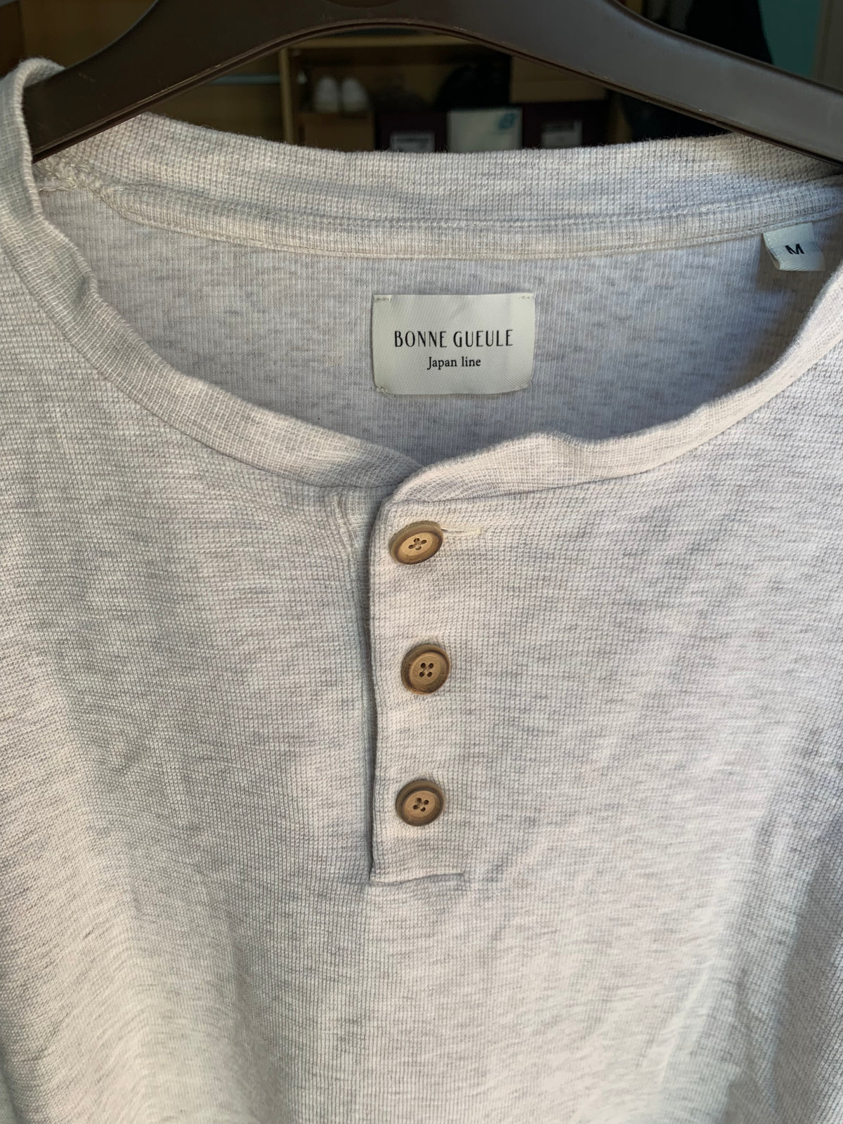 Polo Henley David écru