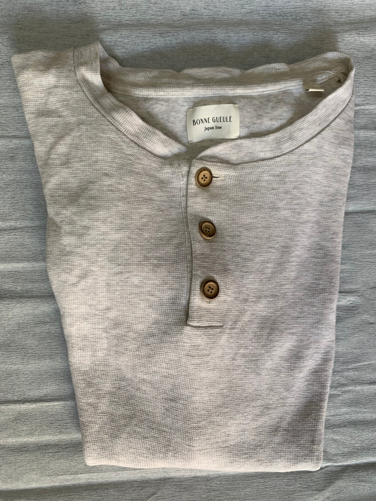 Polo Henley David écru