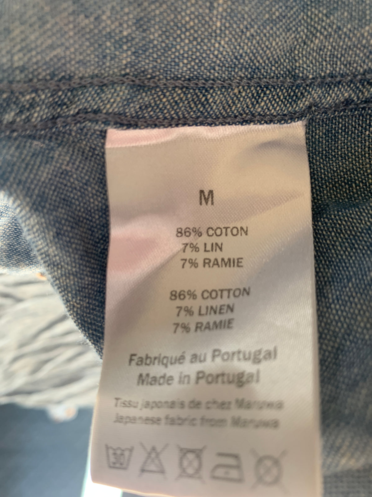 Chemise Maruwa indigo