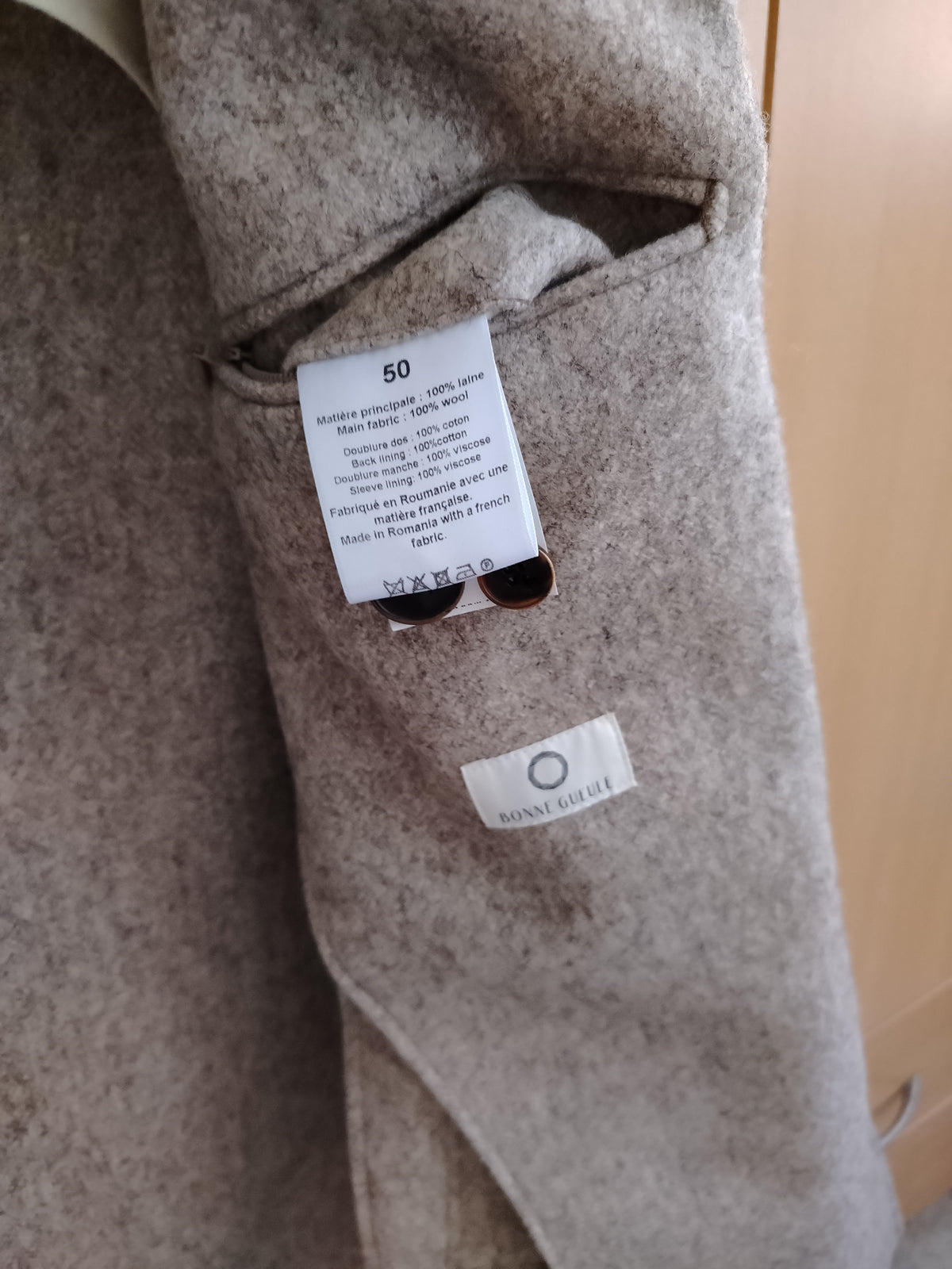 Manteau Celso greige