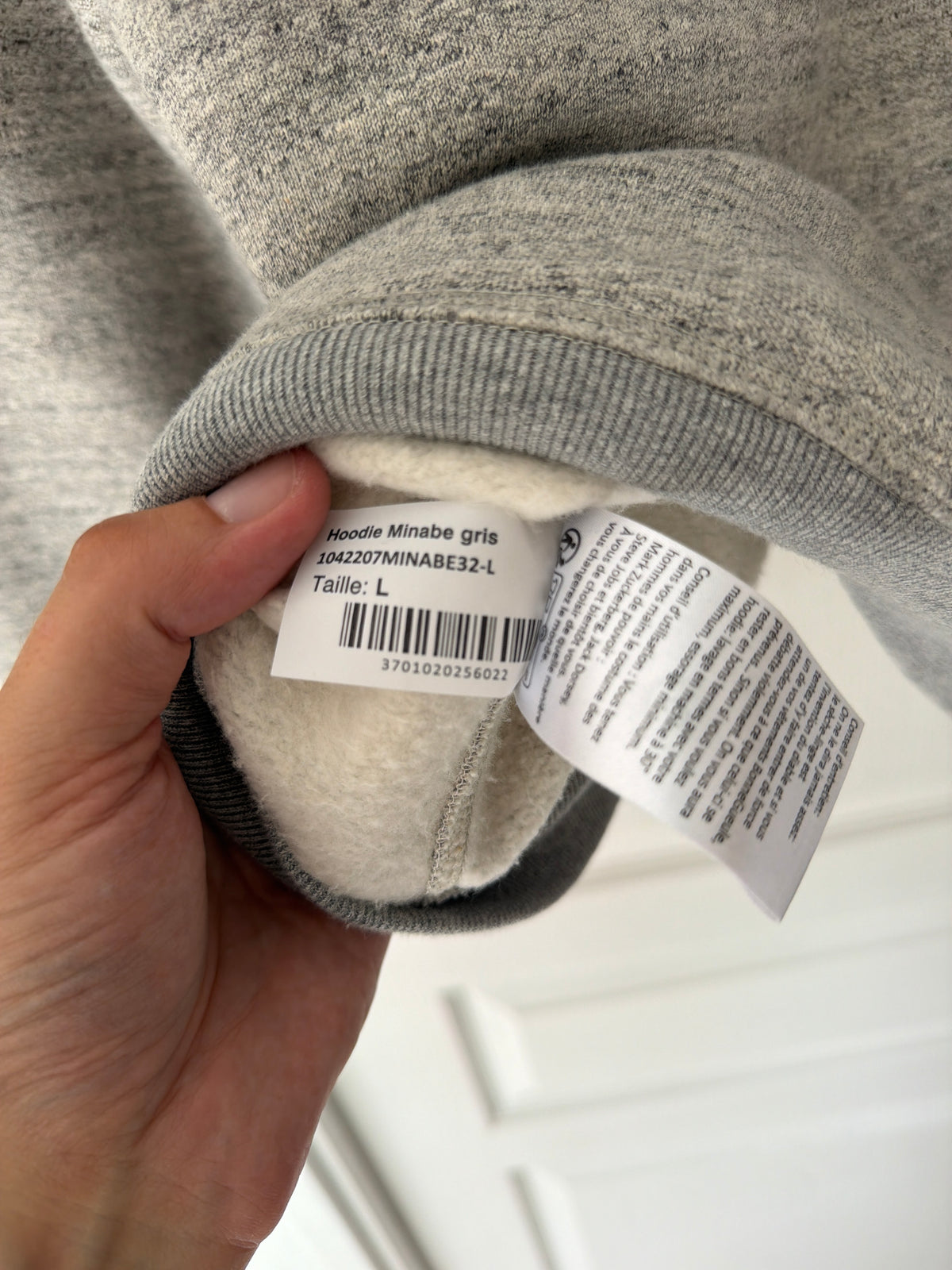 Hoodie Minabe gris