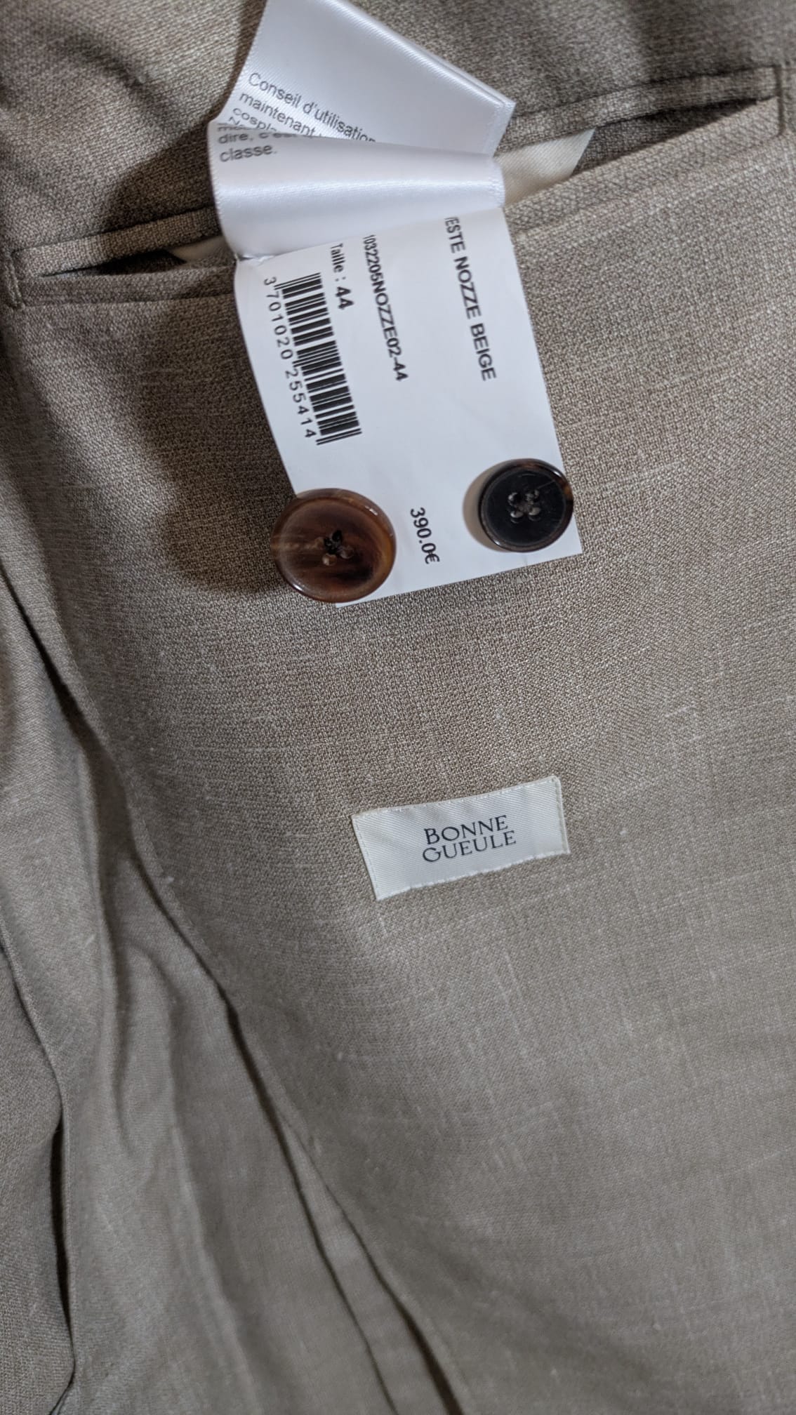 Veste Nozze beige