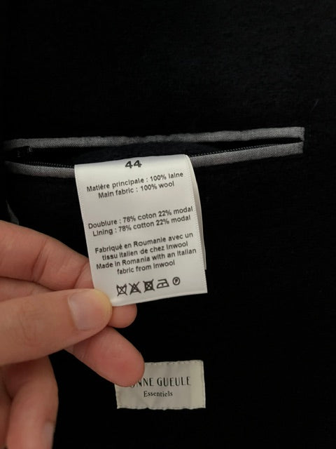 Manteau laine bouillie Italienne