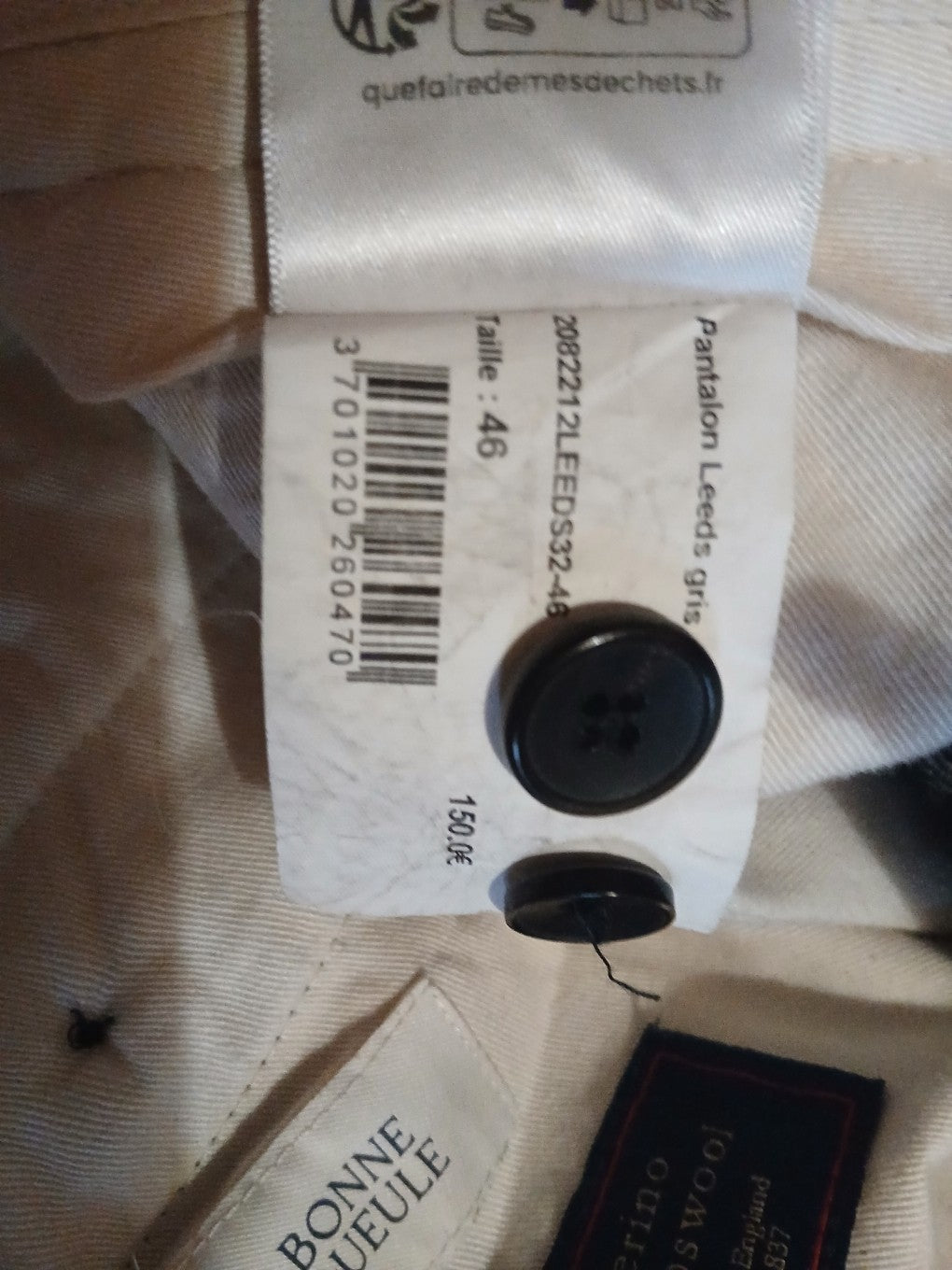 Pantalon Leeds gris