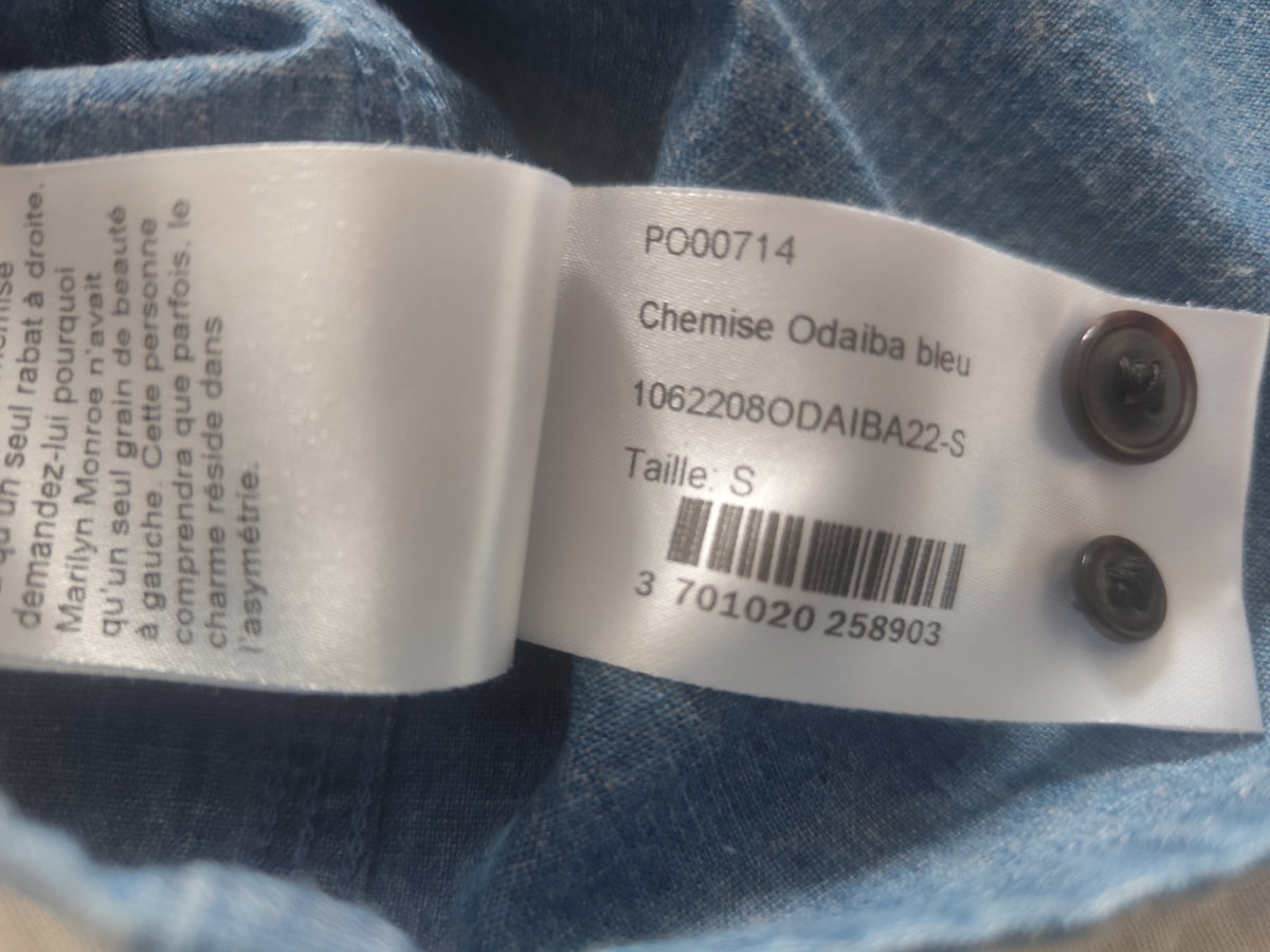 Chemise Odaiba bleu