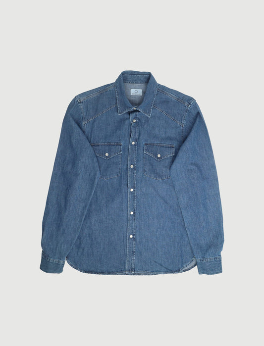 Chemise West indigo