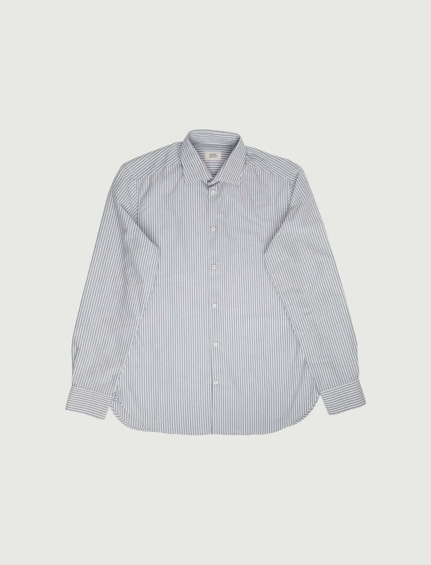 Chemise Volpaia blanche-rayee-bleue