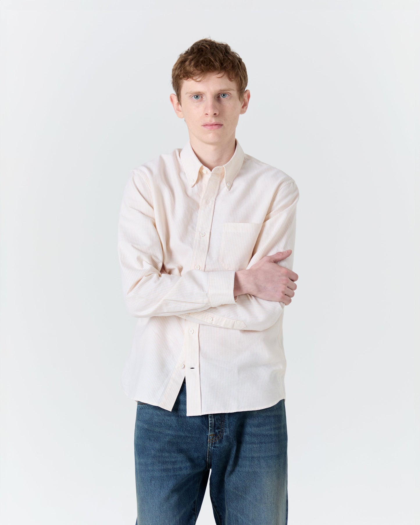 Chemise Calvi jaune et blanc