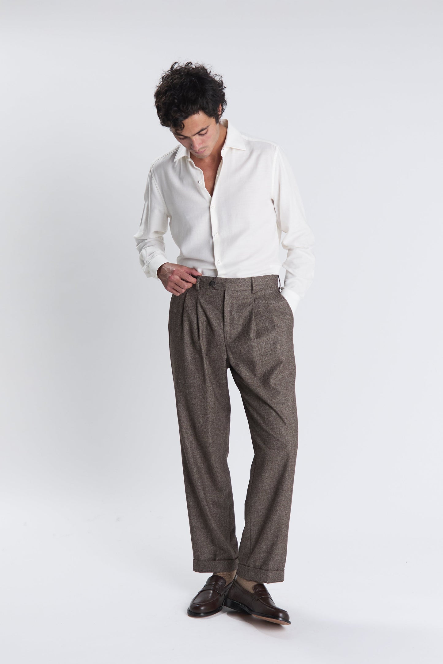 Pantalon Bergame taupe