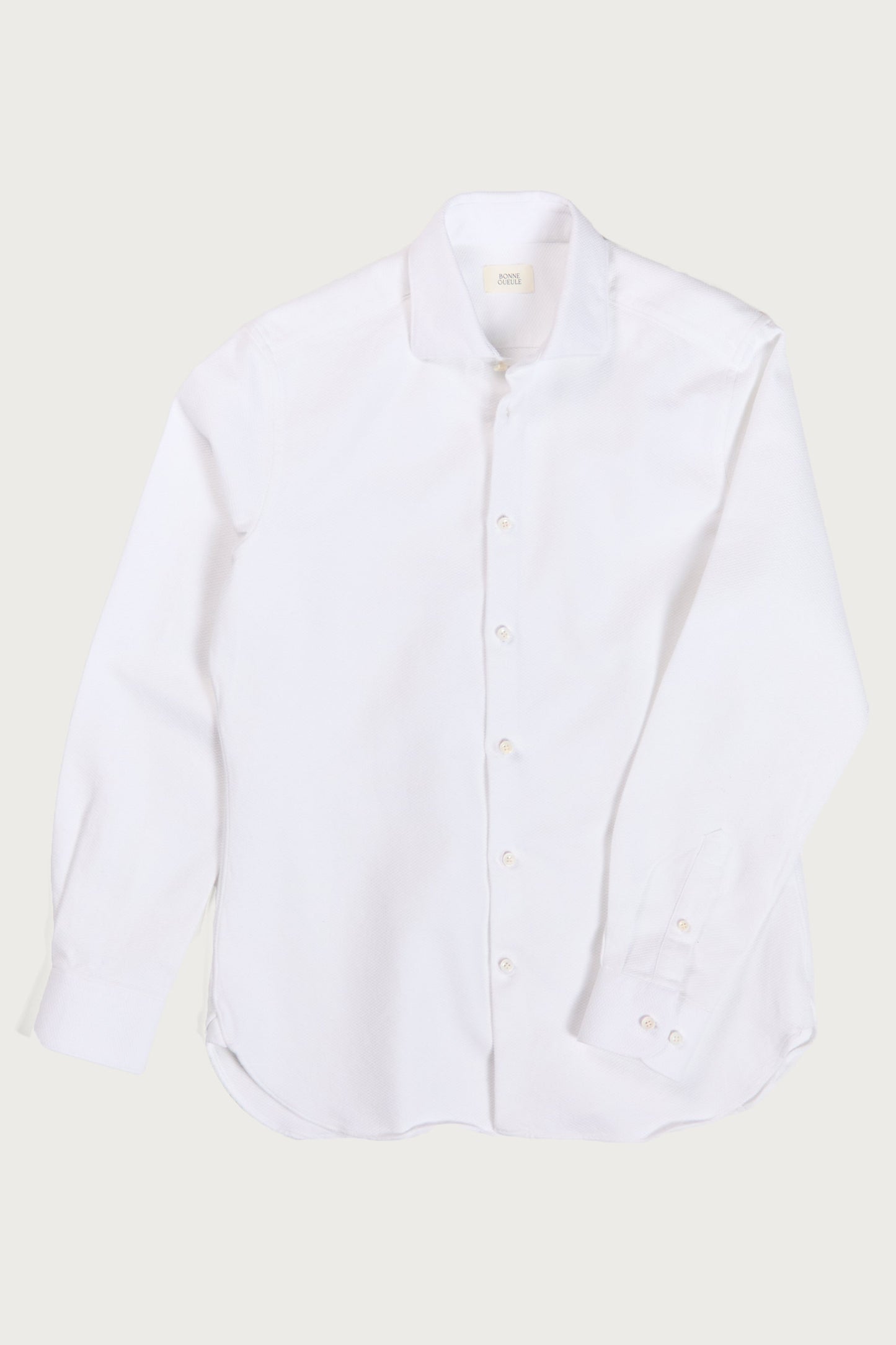 Chemise Volpaia blanche en piqué de coton