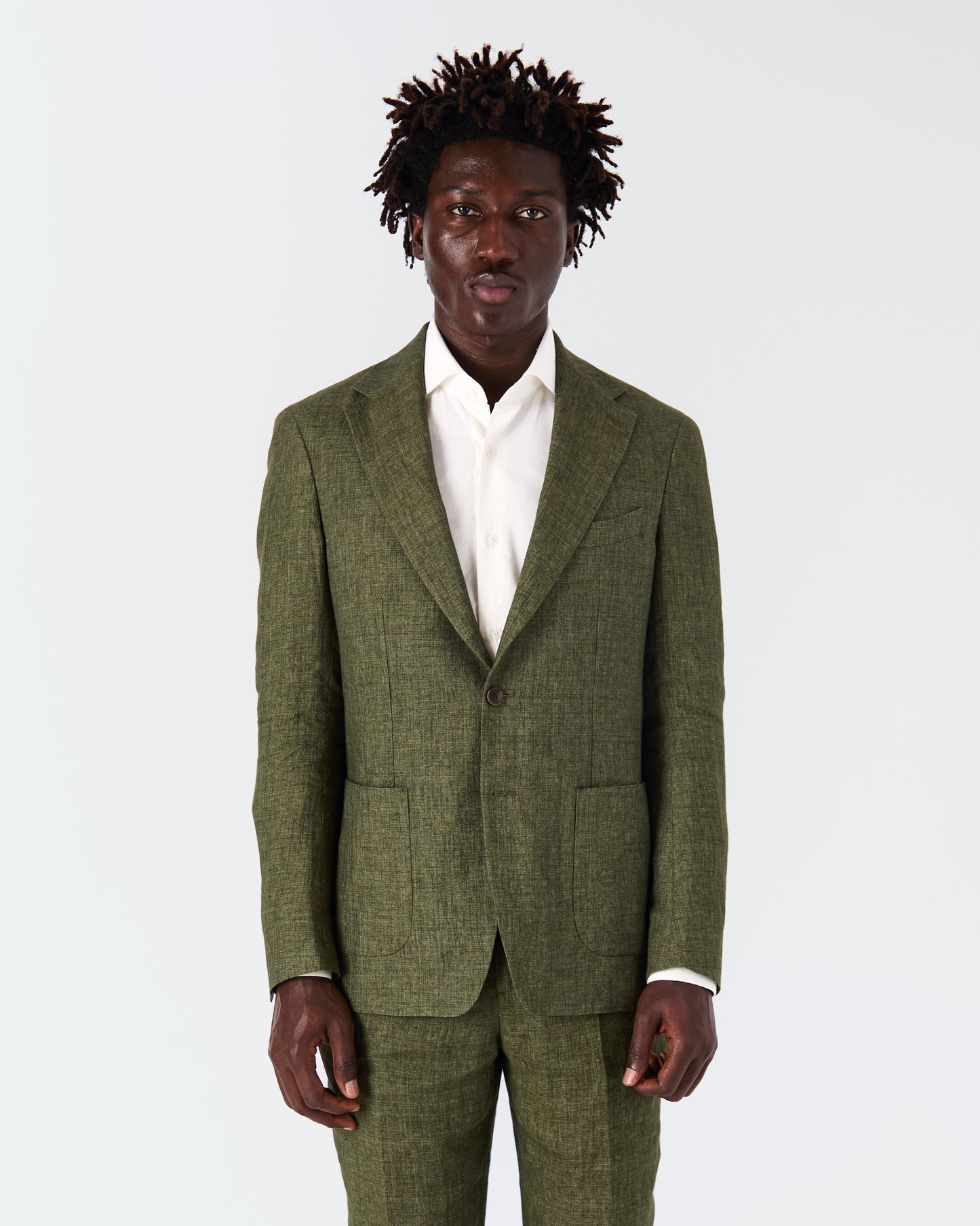 Veste Bellagio lin vert