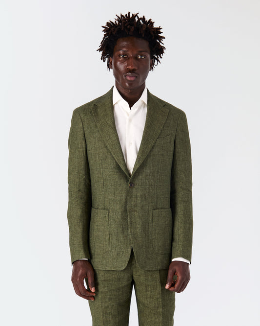 Veste Bellagio lin vert