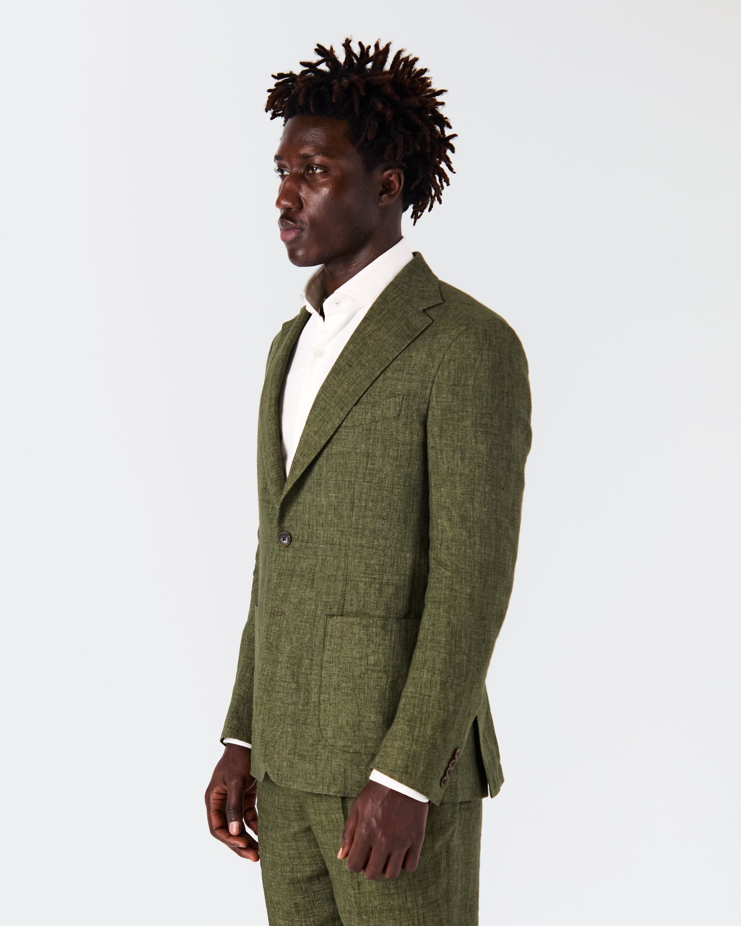 Veste Bellagio lin vert