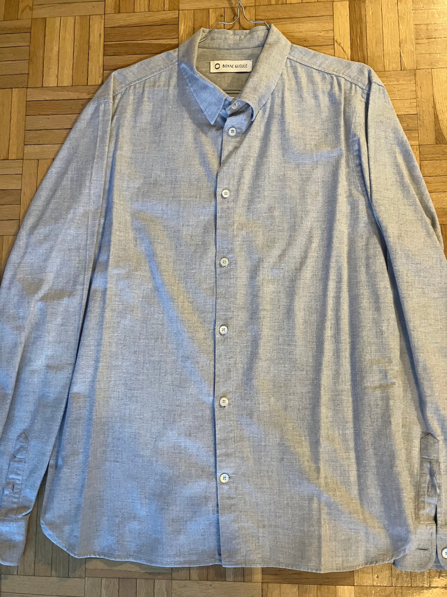 Chemise flanelle grise italienne