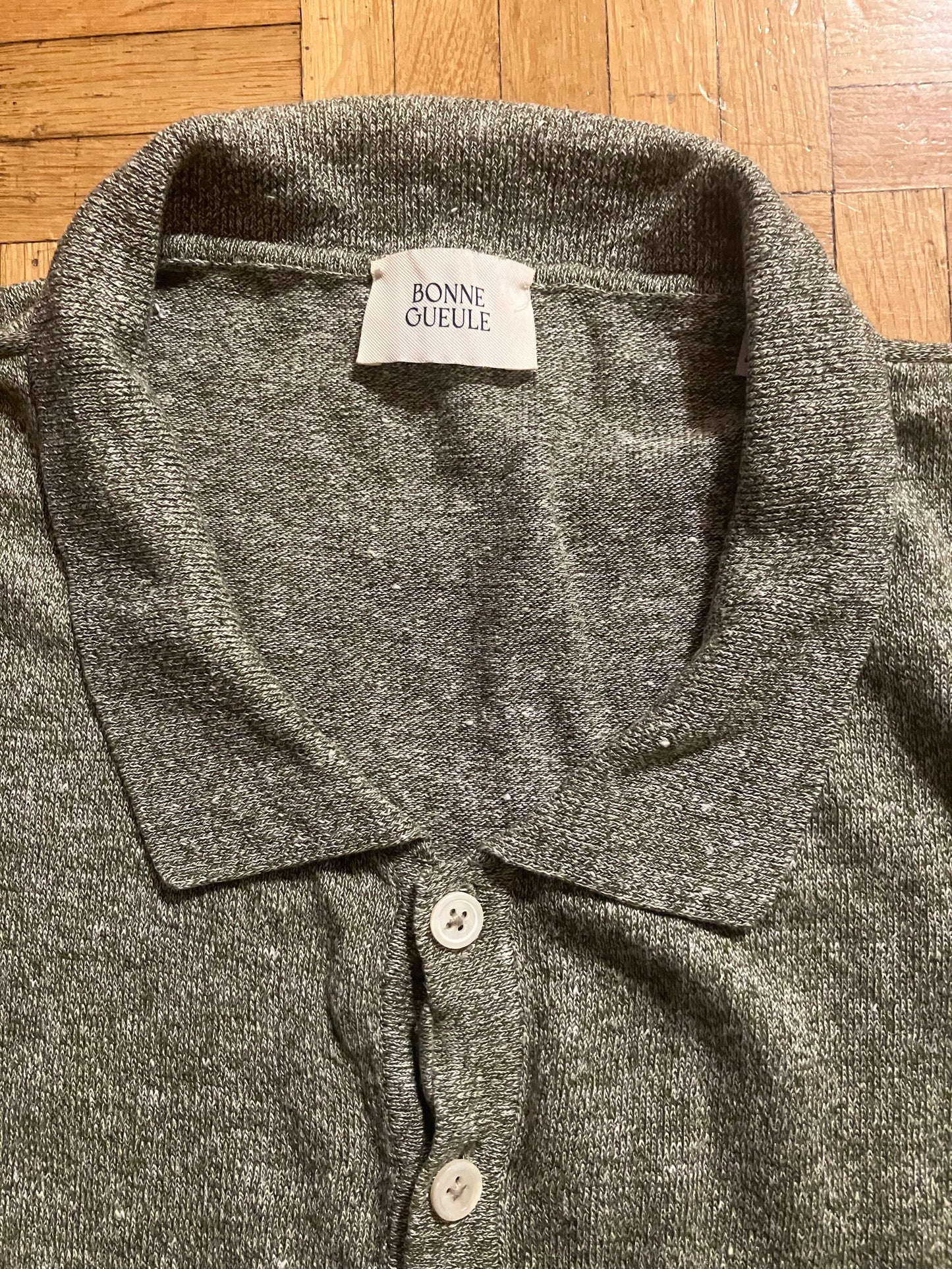 Polo gris chiné