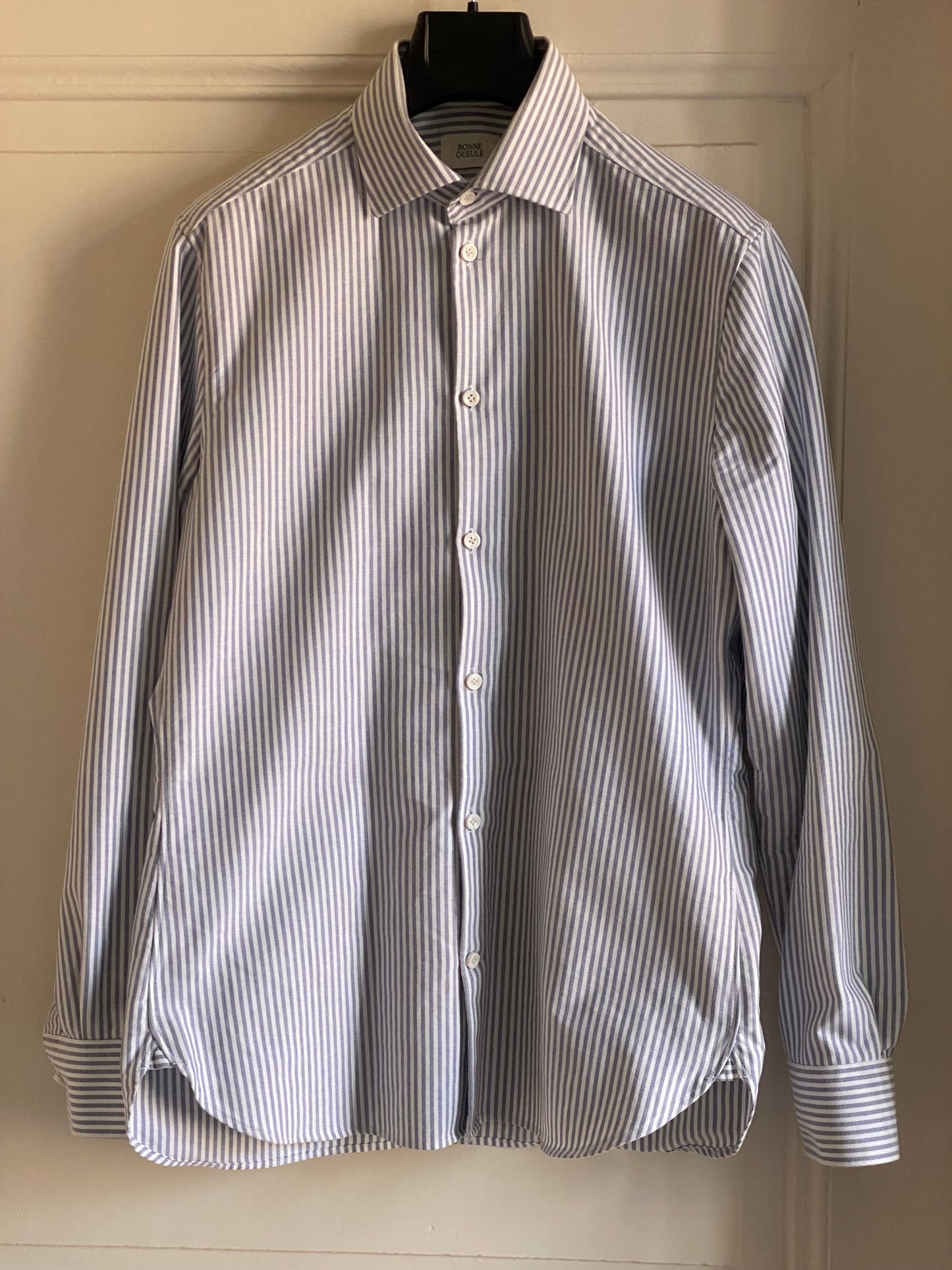 Chemise Volpaia Blanche rayée-Bleue