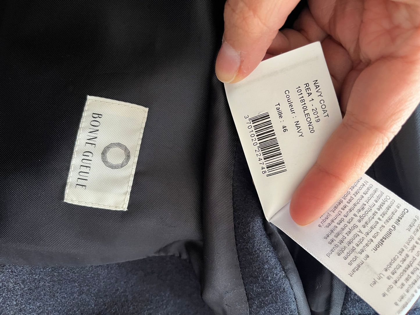 Manteau Leon bleu
