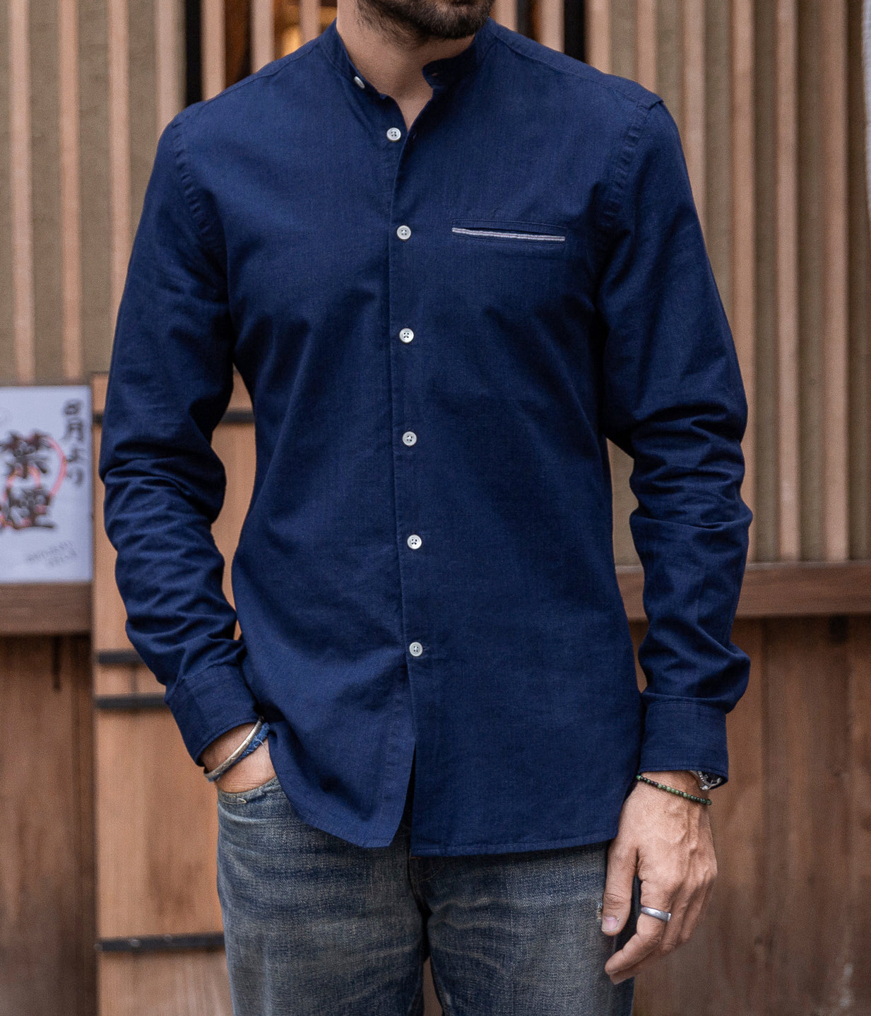 Chemise Nobuo indigo