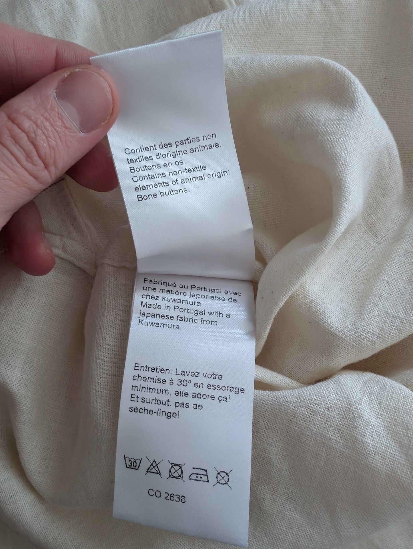 Chemise Shiraya ecrue