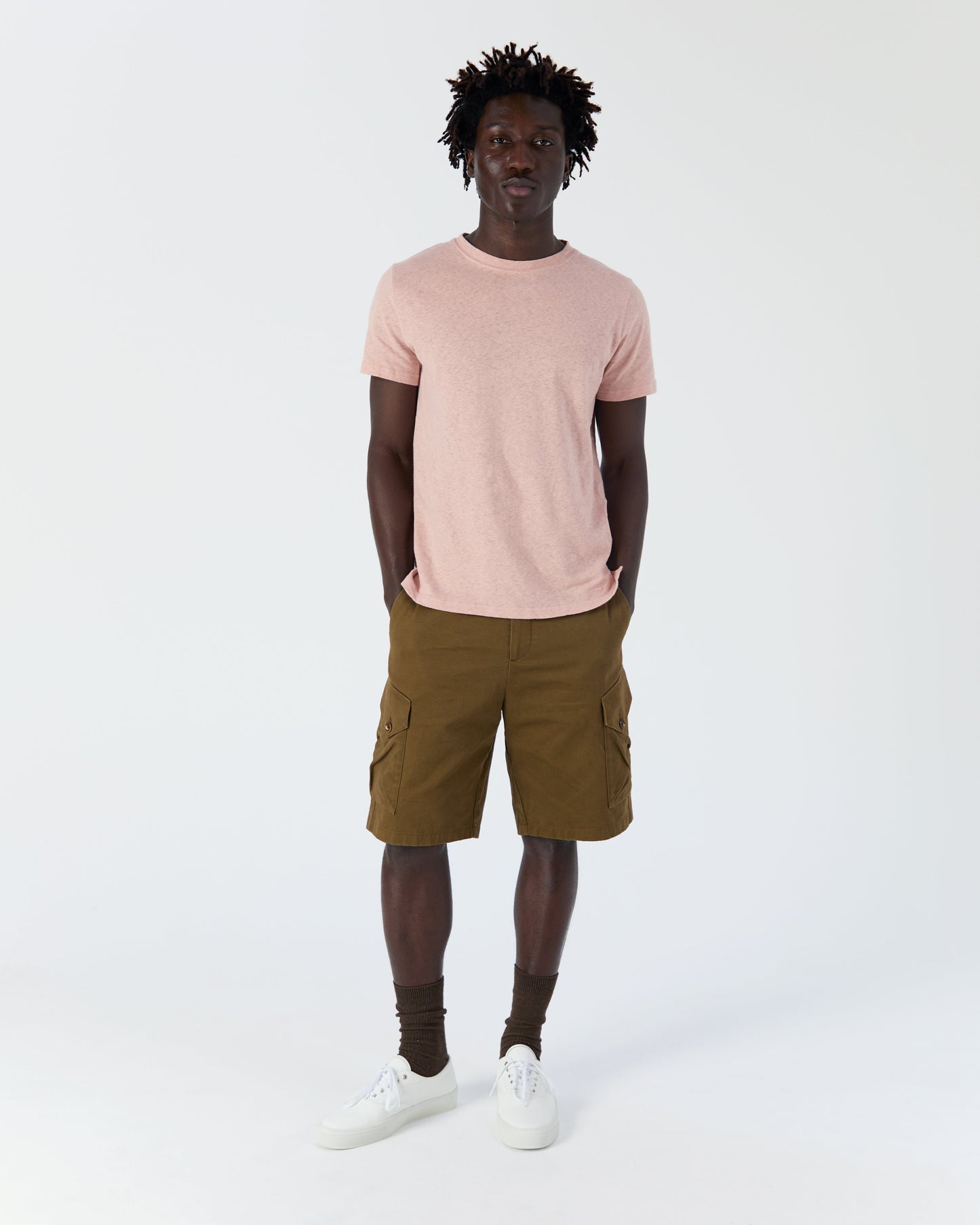 T-shirt Miami rose pâle
