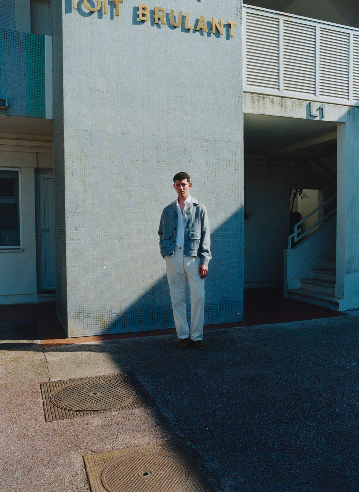 Blouson Alserio gris-bleu