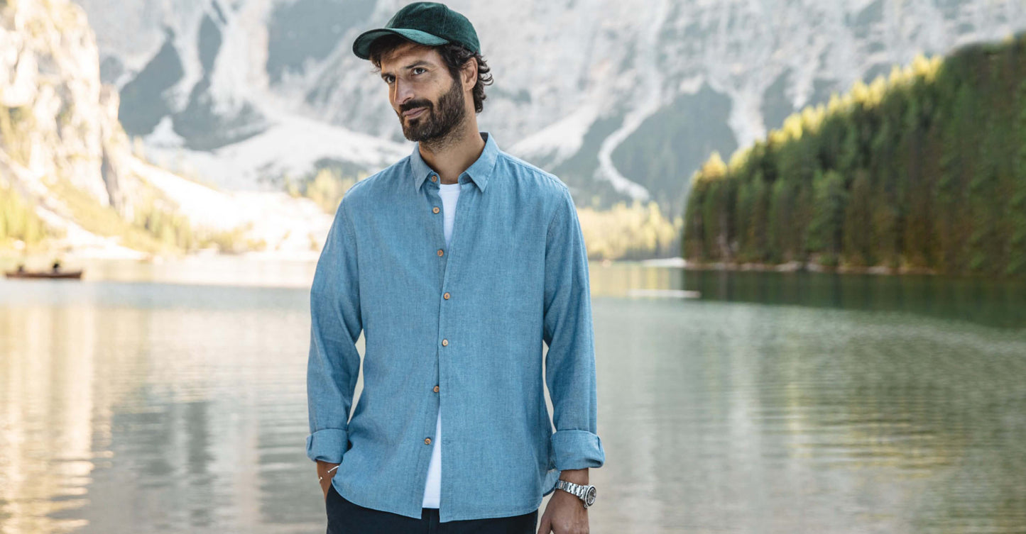 Chemise Maruwa indigo