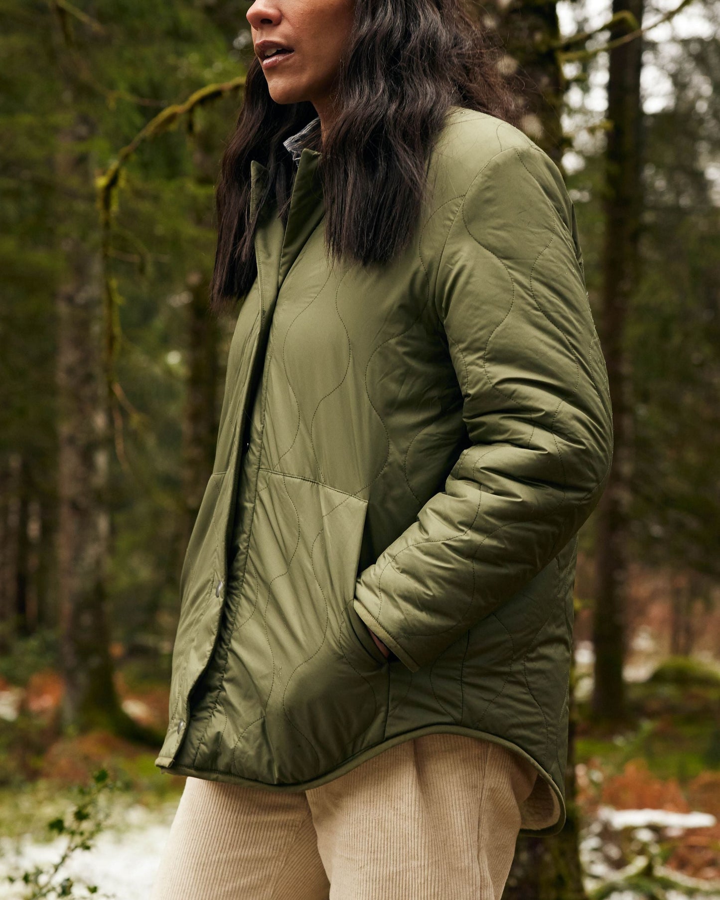 Veste réversible Hikone kaki