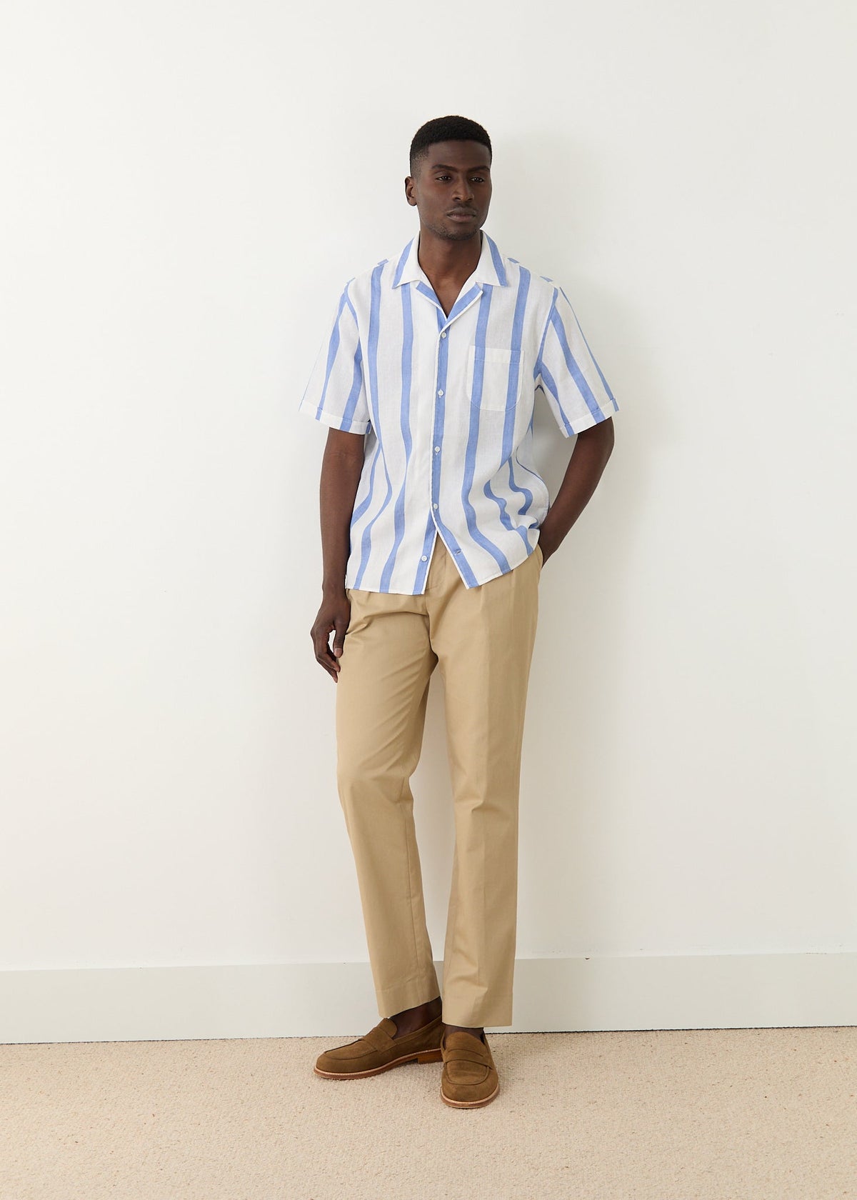 Chemise Bidart Blanc et Bleu