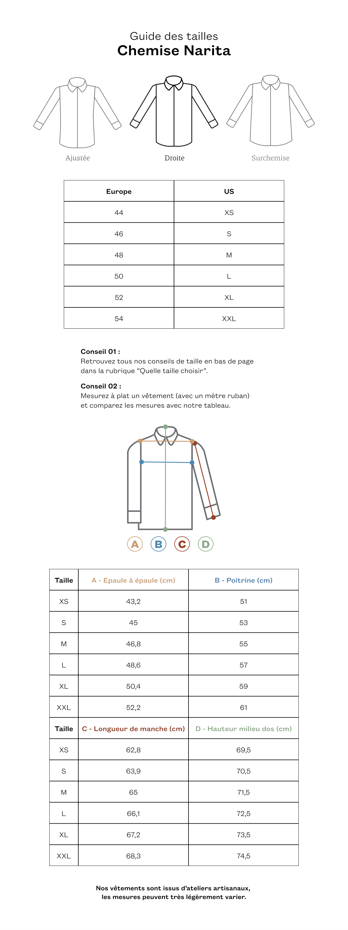 Chemise Narita grège