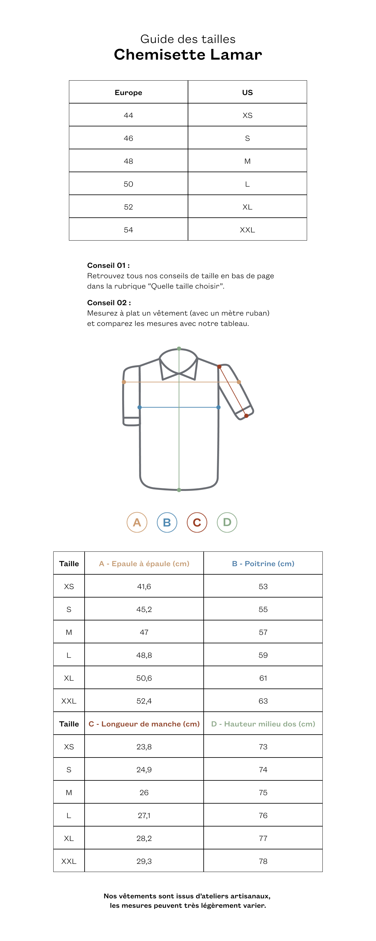 Chemisette Lamar indigo