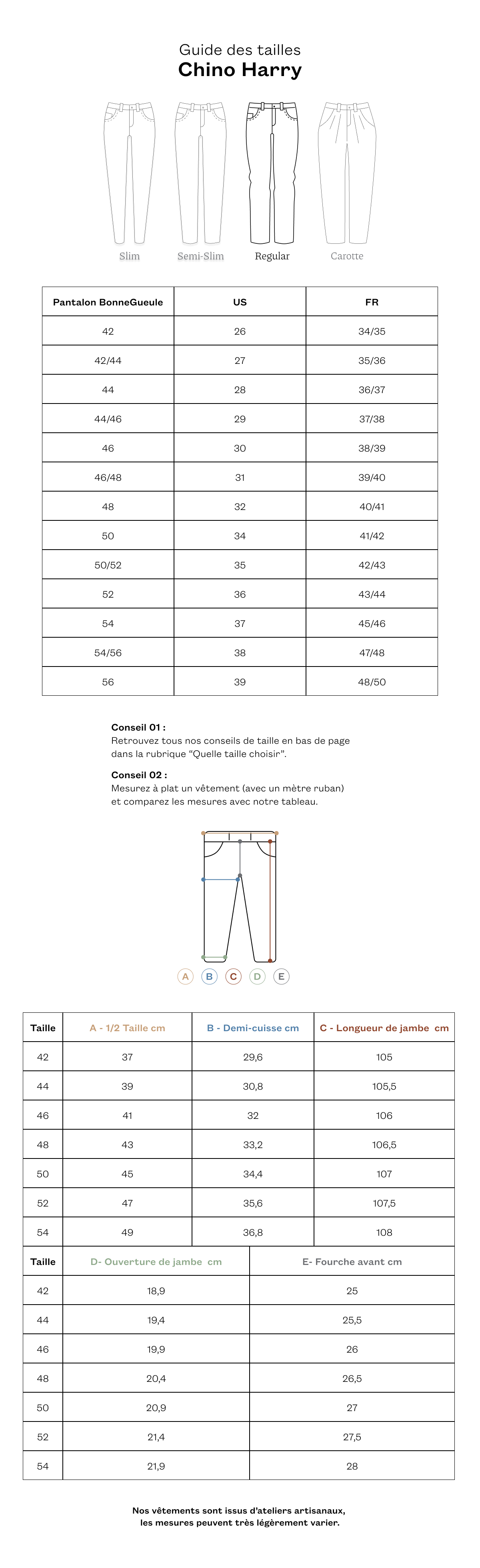 Chino Harry cognac