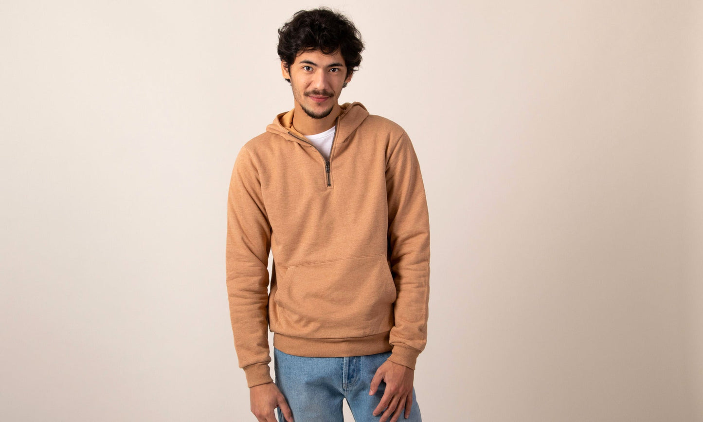 Hoodie Norio camel