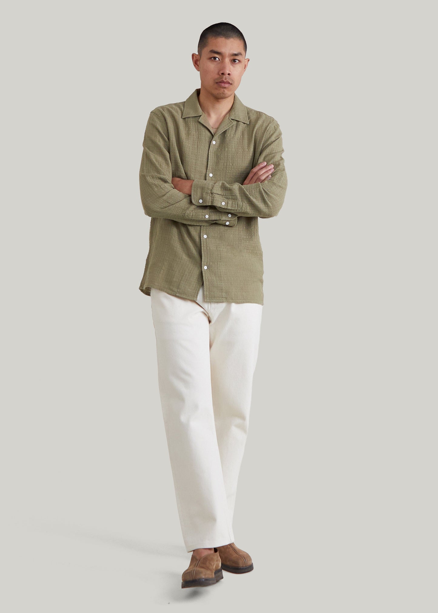 Chemise Guethary kaki