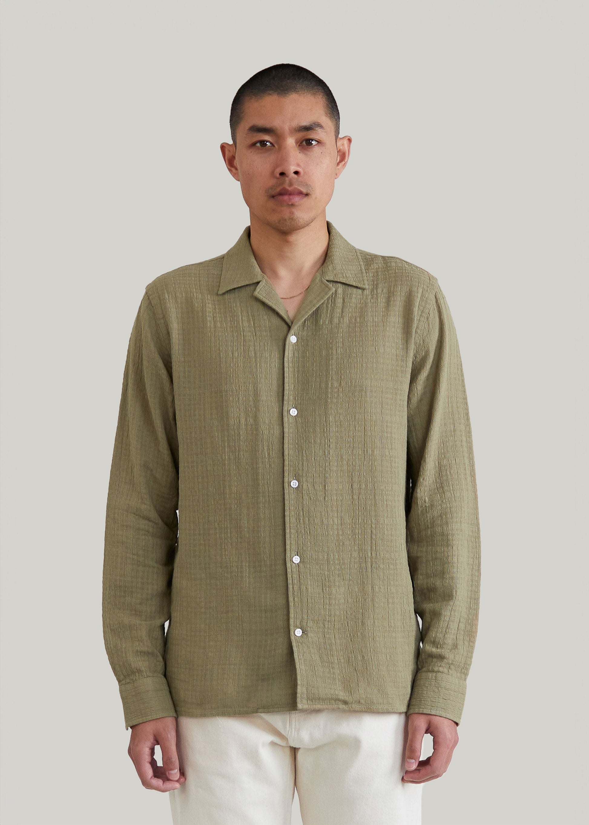 Chemise Guethary kaki